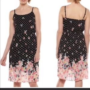 Elle floral spring pleated dress